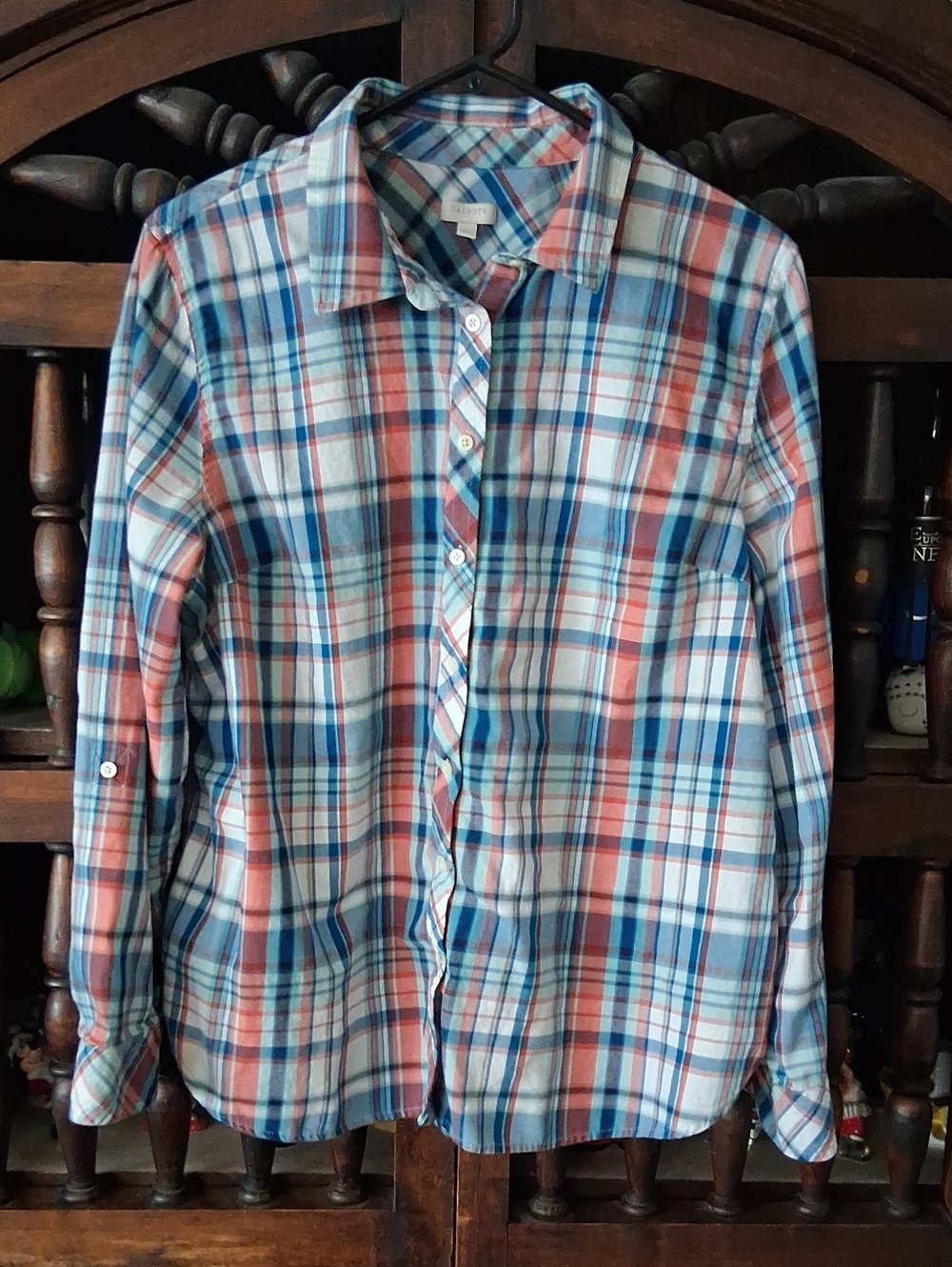Talbots Plaid Button Down Shirt